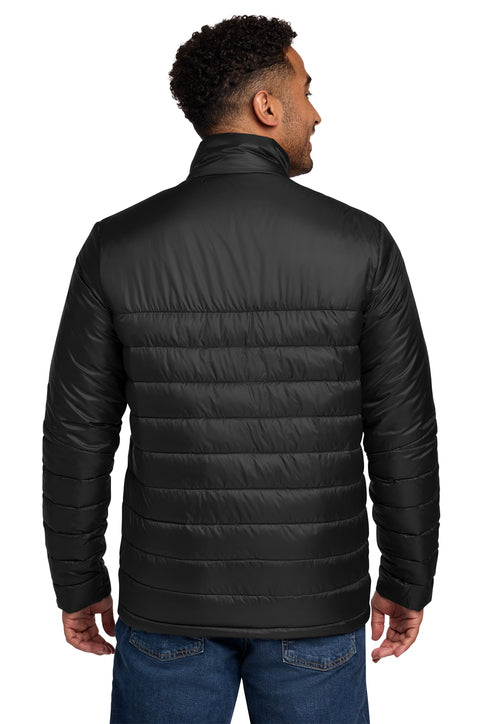 Eddie Bauer Quilted Jacket with custom logo embroidery