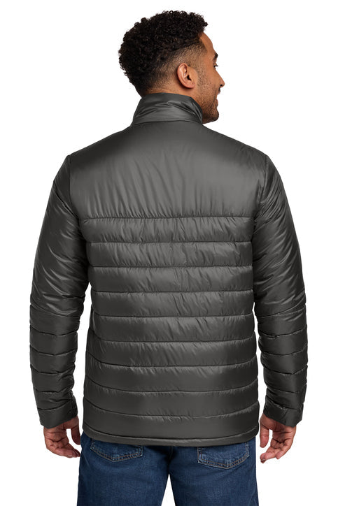 Eddie Bauer Quilted Jacket with custom logo embroidery