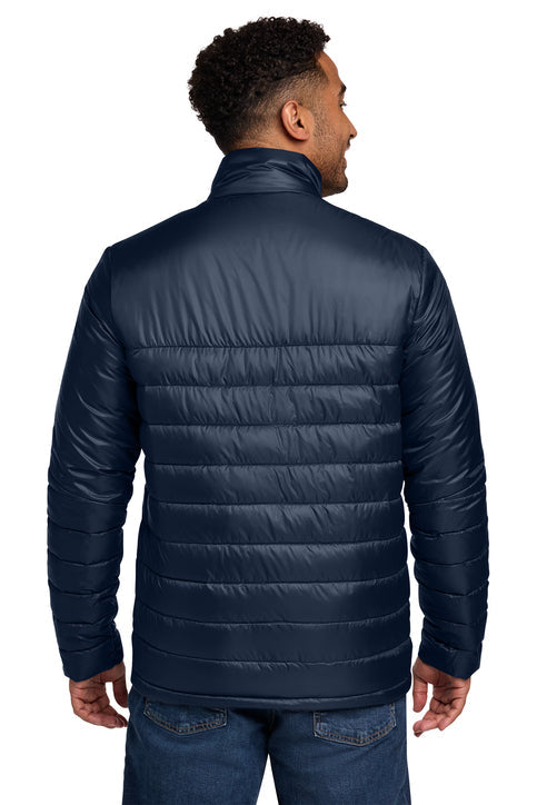 Eddie Bauer Quilted Jacket with custom logo embroidery