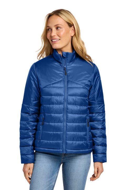 Eddie Bauer Women's Quilted Jacket with custom logo embroidery