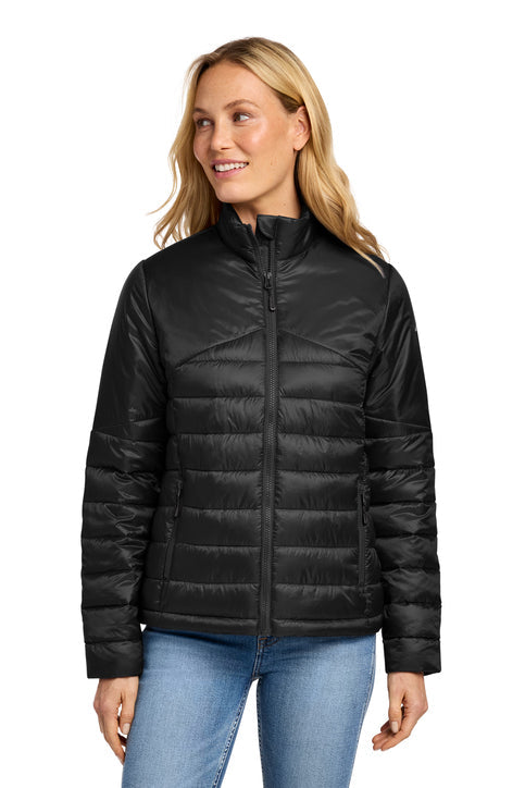 Eddie Bauer Women's Quilted Jacket with custom logo embroidery