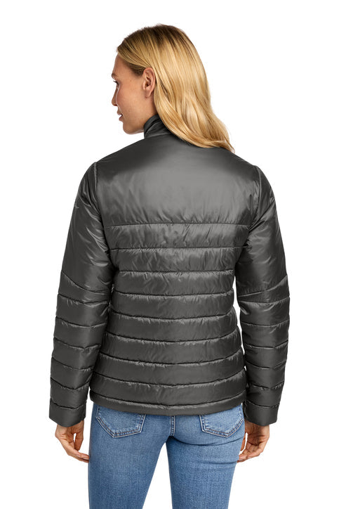 Eddie Bauer Women's Quilted Jacket with custom logo embroidery