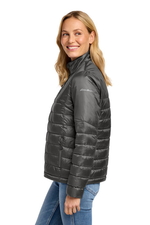 Eddie Bauer Women's Quilted Jacket with custom logo embroidery
