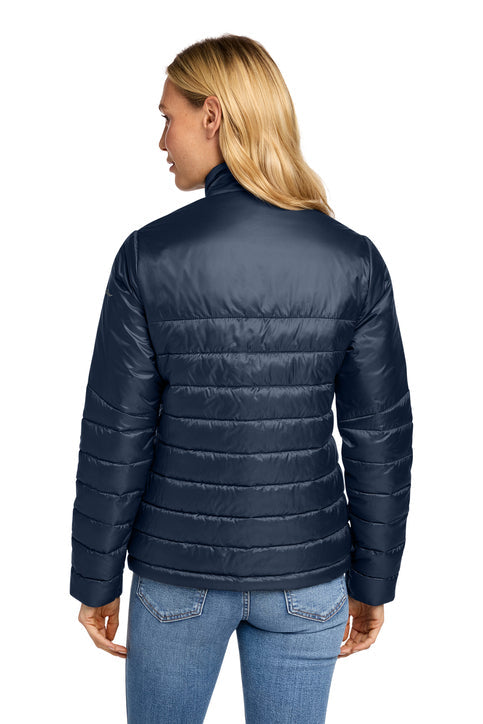 Eddie Bauer Women's Quilted Jacket with custom logo embroidery
