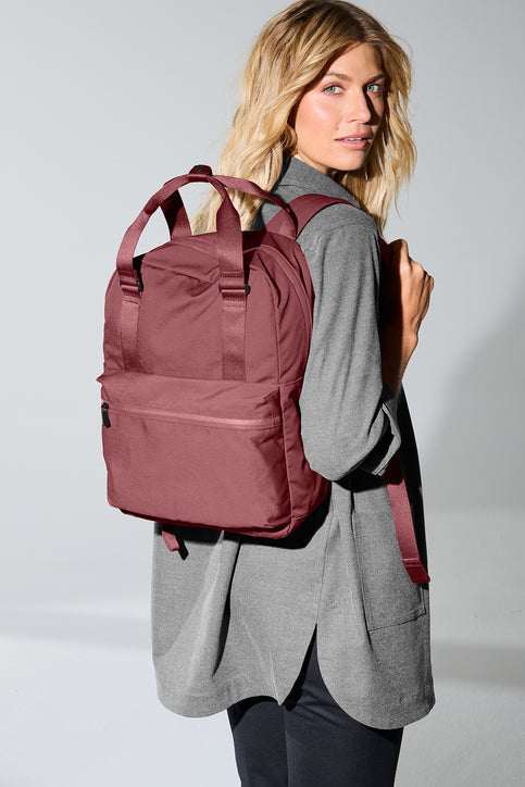 Mercer+Mettle Claremont Handled Backpack with custom logo embroidery