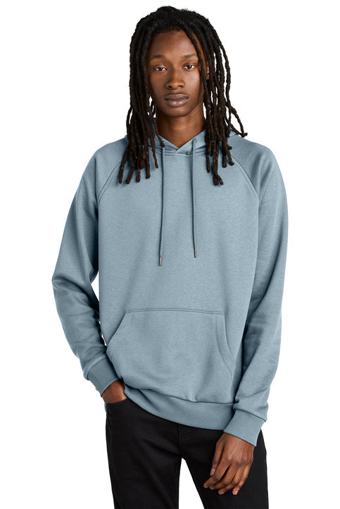 Allmade Unisex Organic CVC Fleece Pullover Hoodie with custom logo embroidery