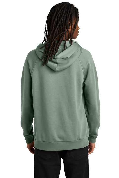 Allmade Unisex Organic CVC Fleece Pullover Hoodie with custom logo embroidery