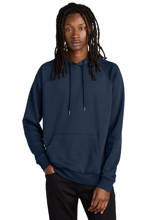Allmade Unisex Organic CVC Fleece Pullover Hoodie with custom logo embroidery
