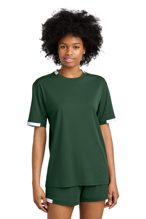 Sport-Tek Club Short Sleeve Crew with custom logo embroidery