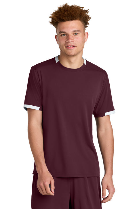 Sport-Tek Club Short Sleeve Crew with custom logo embroidery