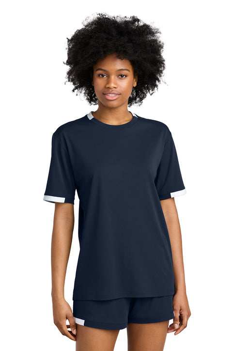 Sport-Tek Club Short Sleeve Crew with custom logo embroidery