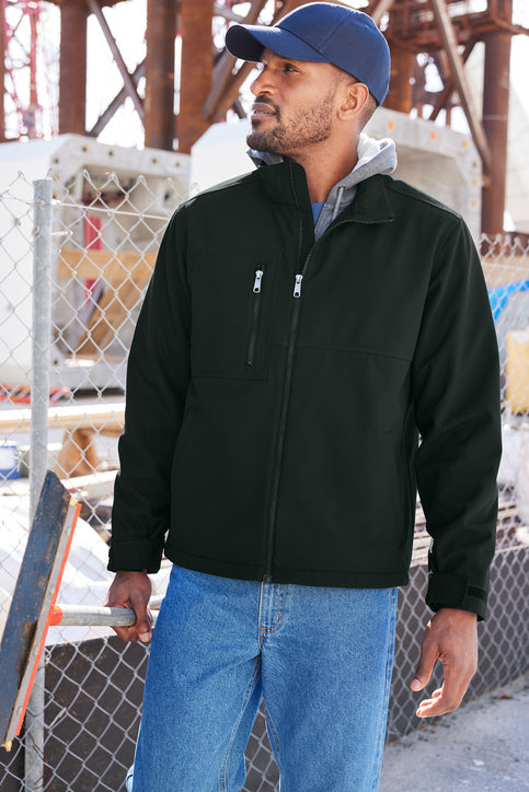 CornerStone Workwear Soft Shell with custom logo embroidery