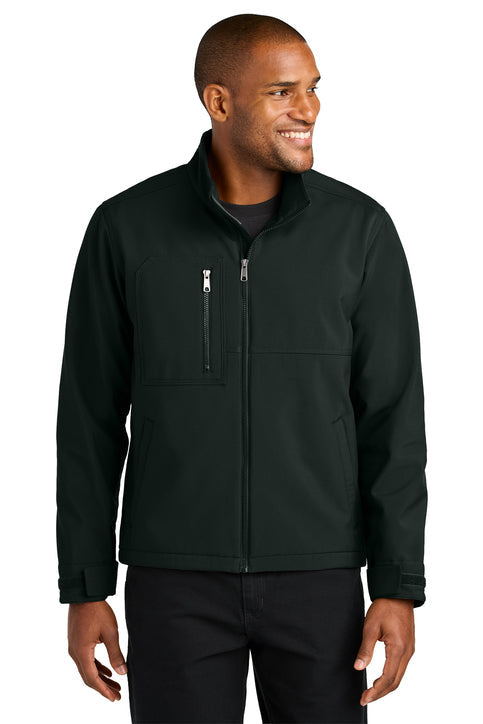 CornerStone Workwear Soft Shell with custom logo embroidery