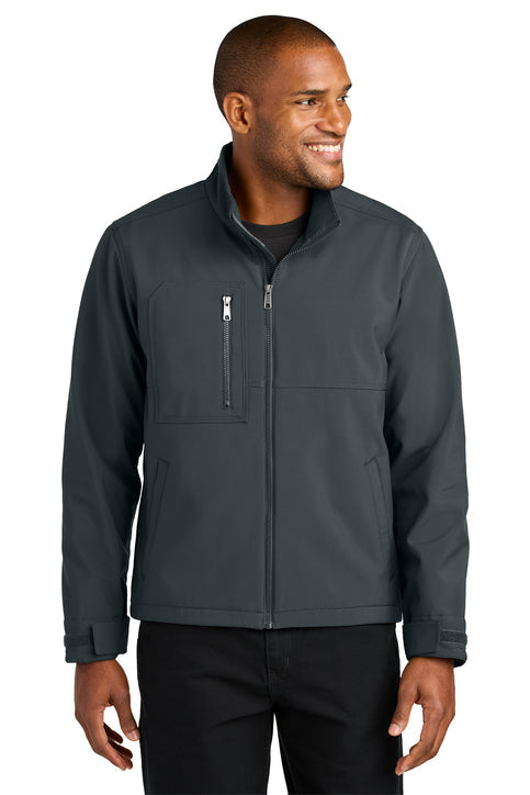 CornerStone Workwear Soft Shell with custom logo embroidery