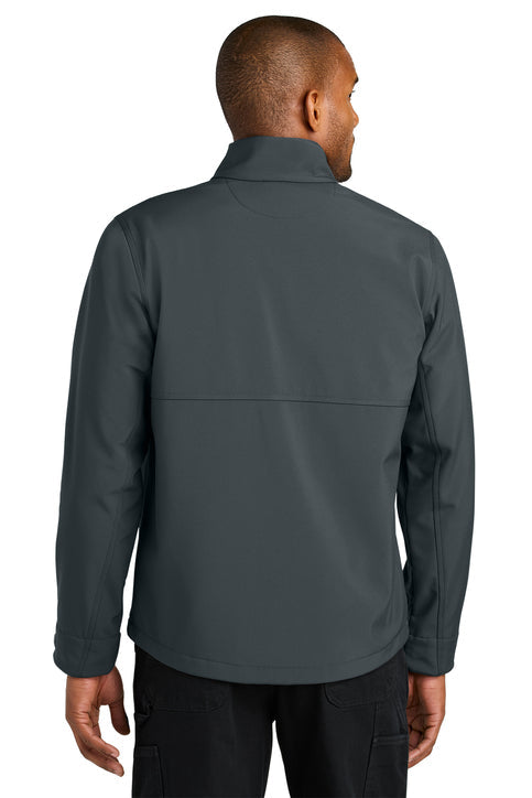 CornerStone Workwear Soft Shell with custom logo embroidery