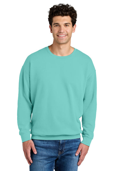 Comfort Colors Lightweight Crewneck Sweatshirt with custom logo embroidery