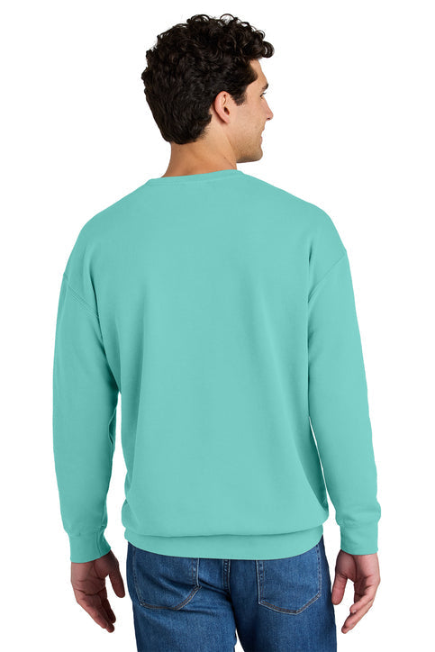 Comfort Colors Lightweight Crewneck Sweatshirt with custom logo embroidery