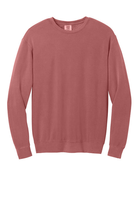 Comfort Colors Lightweight Crewneck Sweatshirt with custom logo embroidery