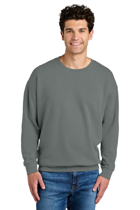 Comfort Colors Lightweight Crewneck Sweatshirt with custom logo embroidery