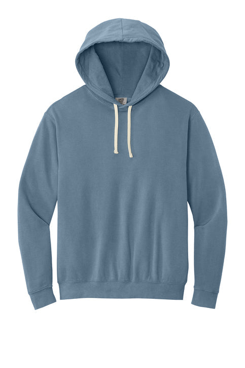 Comfort Colors Lightweight Hooded Sweatshirt with custom logo embroidery