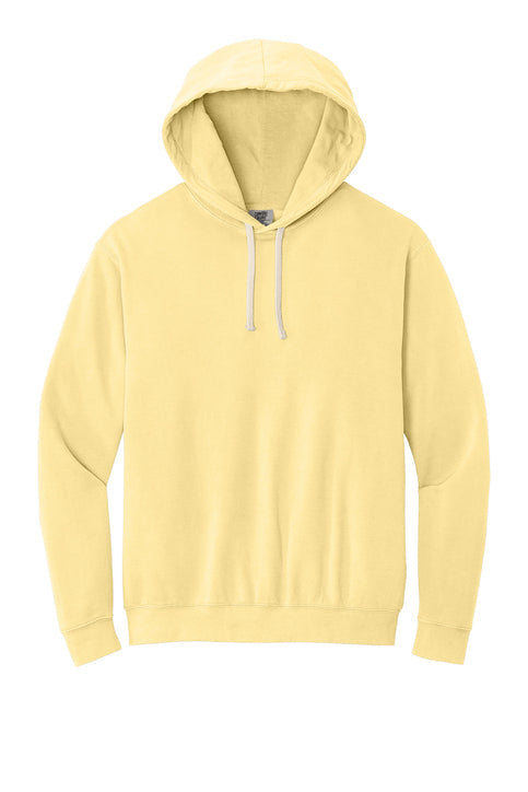 Comfort Colors Lightweight Hooded Sweatshirt with custom logo embroidery