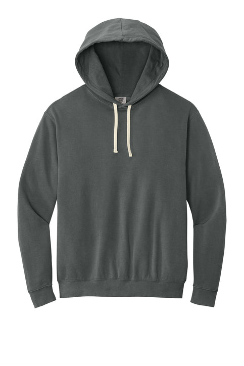 Comfort Colors Lightweight Hooded Sweatshirt with custom logo embroidery