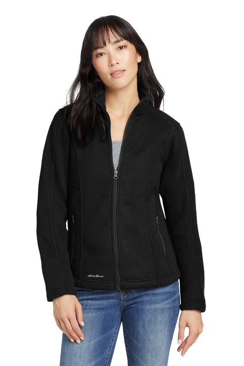 Eddie Bauer Women's Full-Zip Fleece Jacket with custom logo embroidery