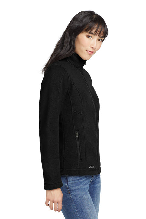 Eddie Bauer Women's Full-Zip Fleece Jacket with custom logo embroidery
