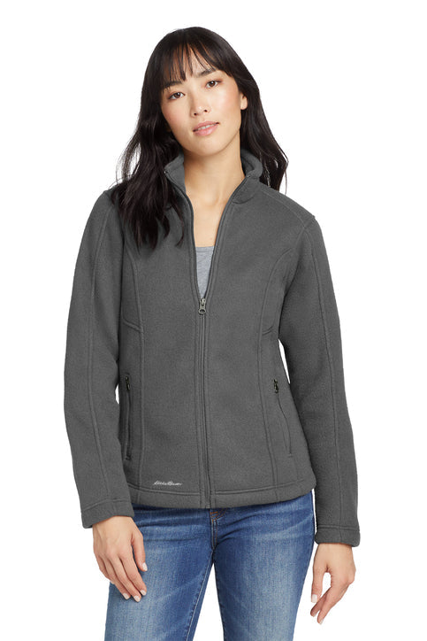 Eddie Bauer Women's Full-Zip Fleece Jacket with custom logo embroidery