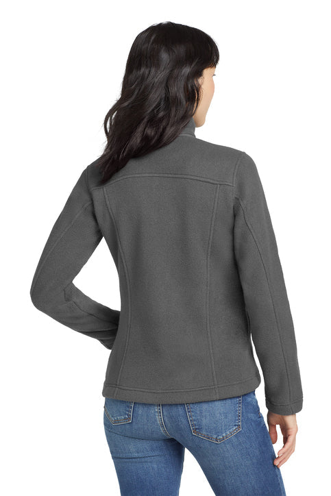 Eddie Bauer Women's Full-Zip Fleece Jacket with custom logo embroidery