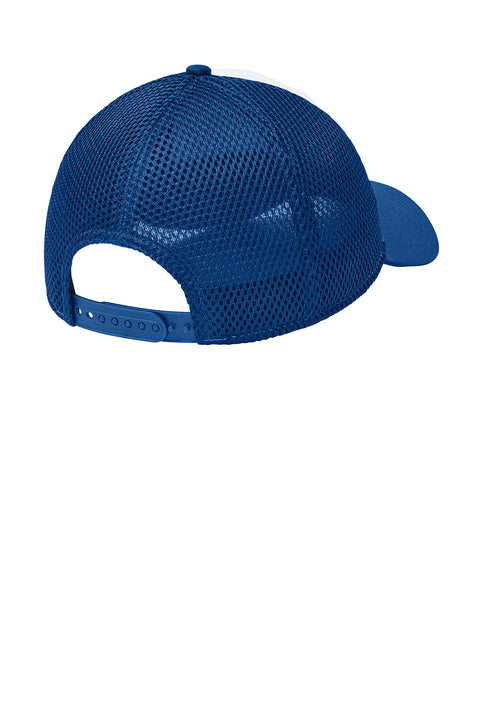 New Era Snapback Contrast Front Mesh Cap with custom logo embroidery