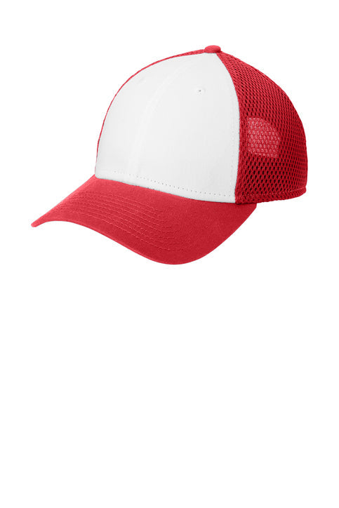 New Era Snapback Contrast Front Mesh Cap with custom logo embroidery