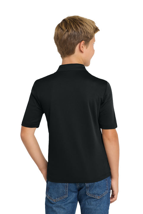 Port Authority Youth Silk Touch Performance Polo with custom logo embroidery