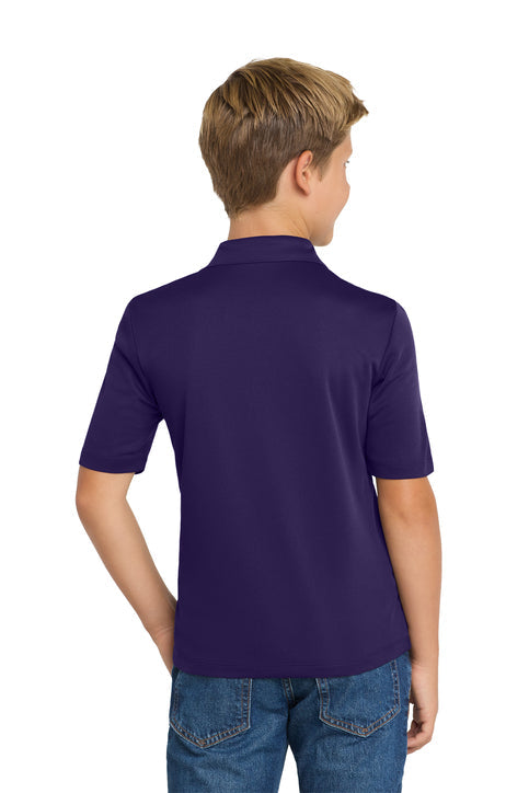 Port Authority Youth Silk Touch Performance Polo with custom logo embroidery