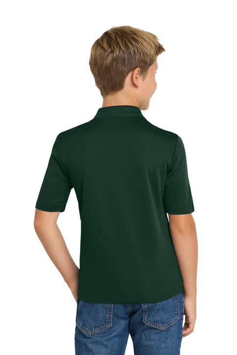 Port Authority Youth Silk Touch Performance Polo with custom logo embroidery