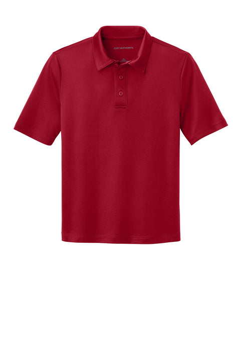 Port Authority Youth Silk Touch Performance Polo with custom logo embroidery