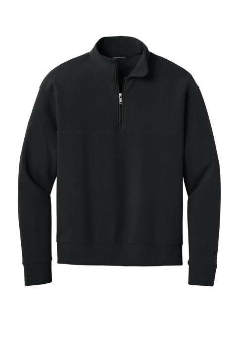 Mercer+Mettle Linear Texture 1/4-Zip with custom logo embroidery