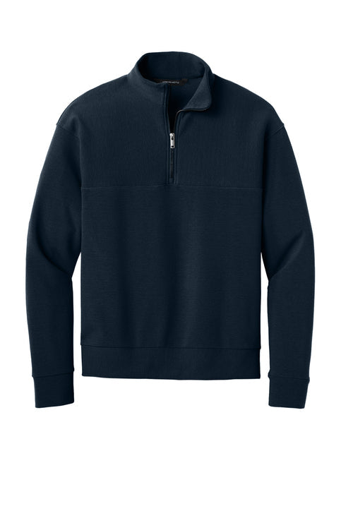 Mercer+Mettle Linear Texture 1/4-Zip with custom logo embroidery