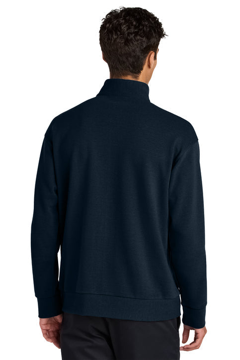 Mercer+Mettle Linear Texture 1/4-Zip with custom logo embroidery