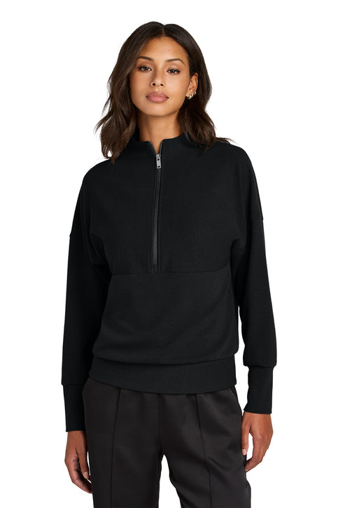 Mercer+Mettle Women’s Linear Texture 1/4-Zip with custom logo embroidery