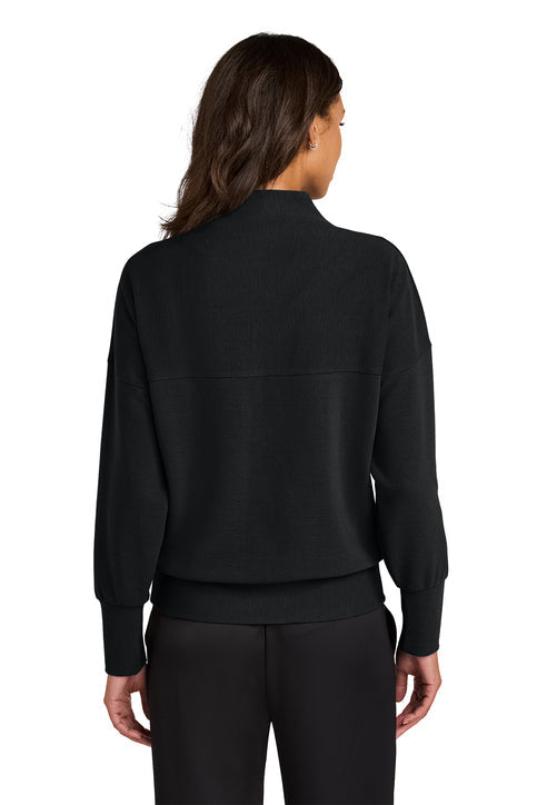 Mercer+Mettle Women’s Linear Texture 1/4-Zip with custom logo embroidery