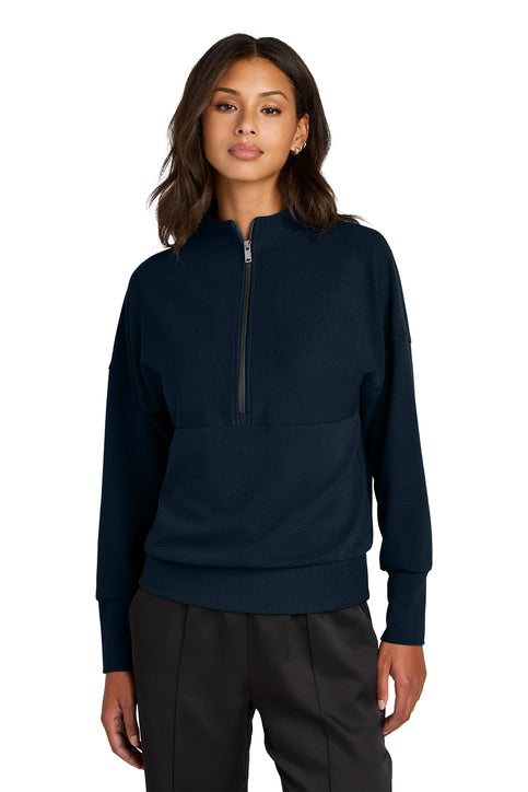 Mercer+Mettle Women’s Linear Texture 1/4-Zip with custom logo embroidery
