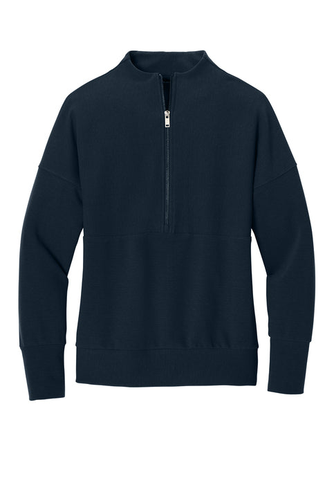 Mercer+Mettle Women’s Linear Texture 1/4-Zip with custom logo embroidery