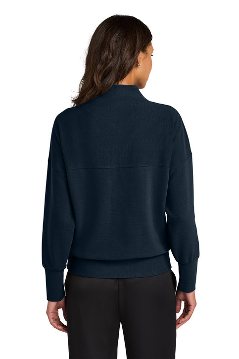 Mercer+Mettle Women’s Linear Texture 1/4-Zip with custom logo embroidery