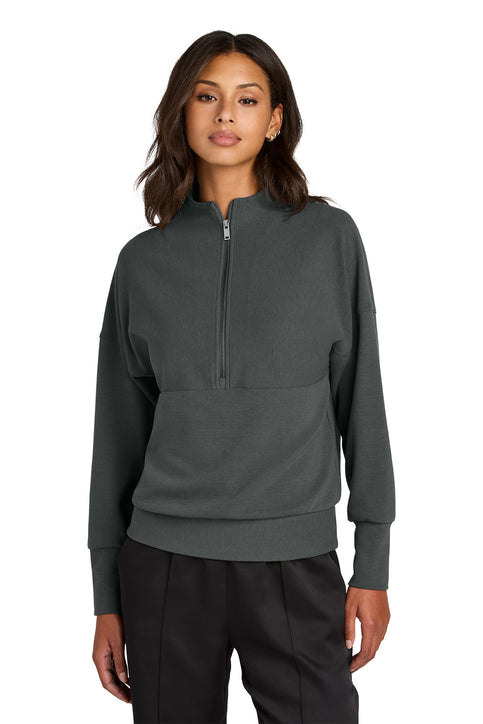 Mercer+Mettle Women’s Linear Texture 1/4-Zip with custom logo embroidery