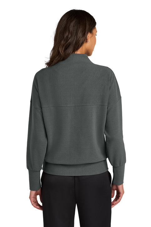 Mercer+Mettle Women’s Linear Texture 1/4-Zip with custom logo embroidery