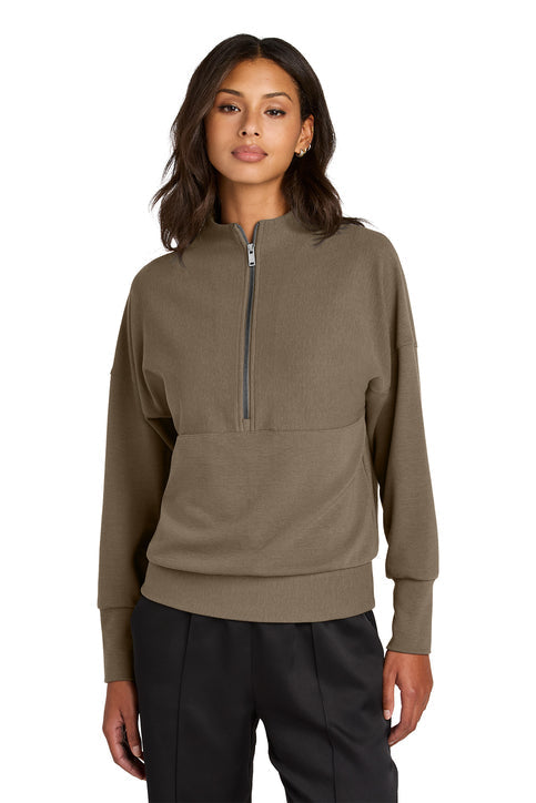 Mercer+Mettle Women’s Linear Texture 1/4-Zip with custom logo embroidery