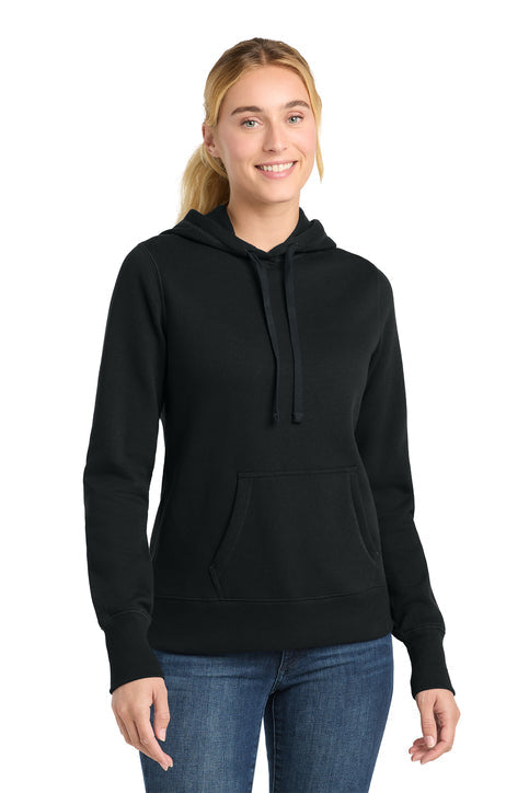 Sport-Tek Women's Pullover Hooded Sweatshirt with custom logo embroidery