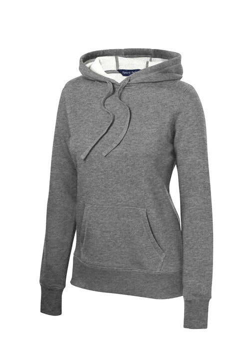 Sport-Tek Women's Pullover Hooded Sweatshirt with custom logo embroidery