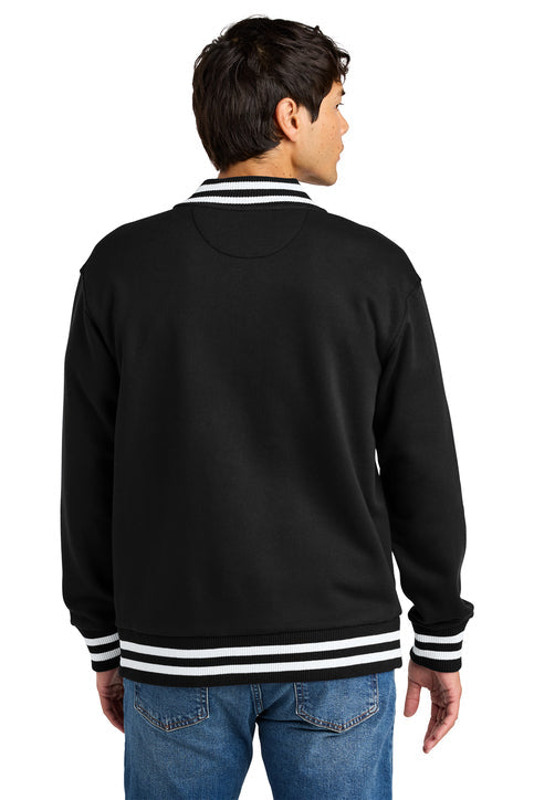 New Era Varsity Heavyweight Fleece Jacket with custom logo embroidery